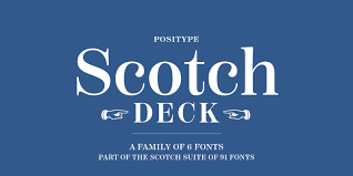 Шрифт Scotch Deck